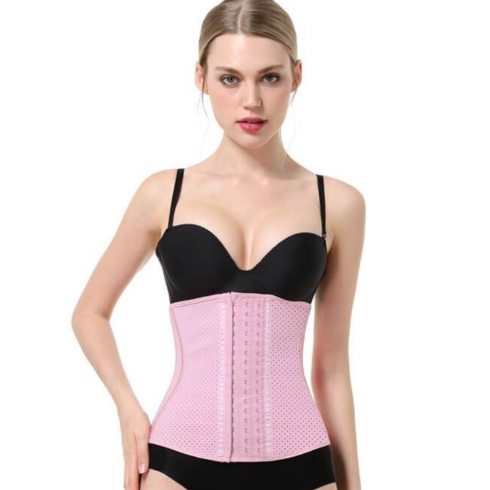 (S)๐BABY PINK WAIST TRAINER CINCHER BREATHABLE - Picture 3 of 15